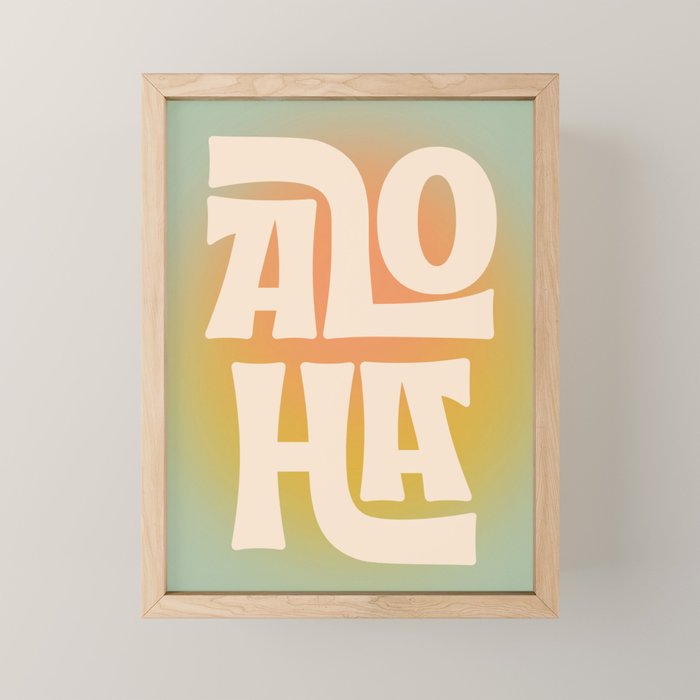 Aloha - Modern Art Print Mini Art Print Gallery Image 1