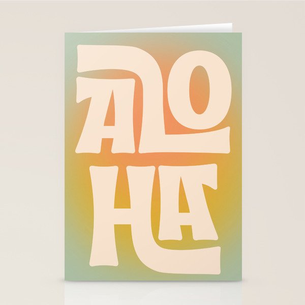 Aloha - Modern Art Print Stationery Card Gallery Image 2
