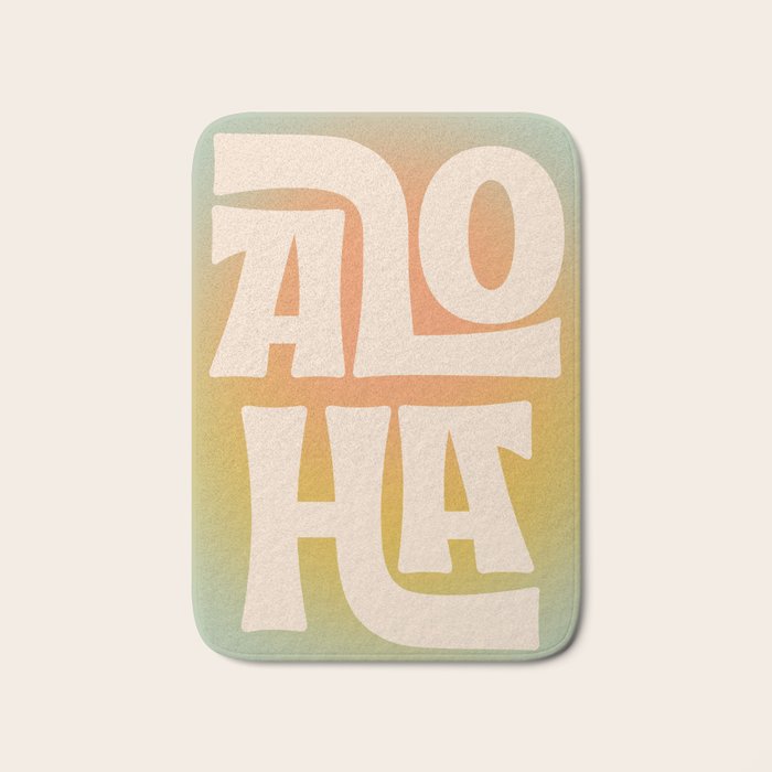 Aloha - Modern Art Print Bath Mat Gallery Image 1