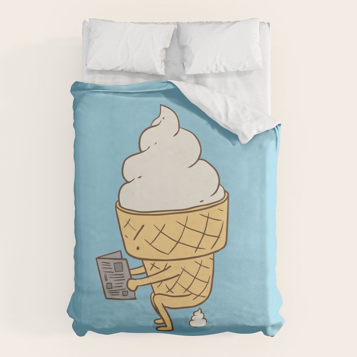 Everyone Poops (Blue) Duvet Cover Gallery Image 1