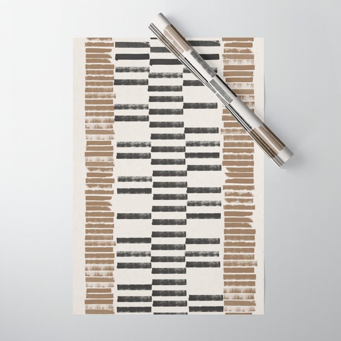 Rustic Organic Pattern Wrapping Paper Gallery Image 1