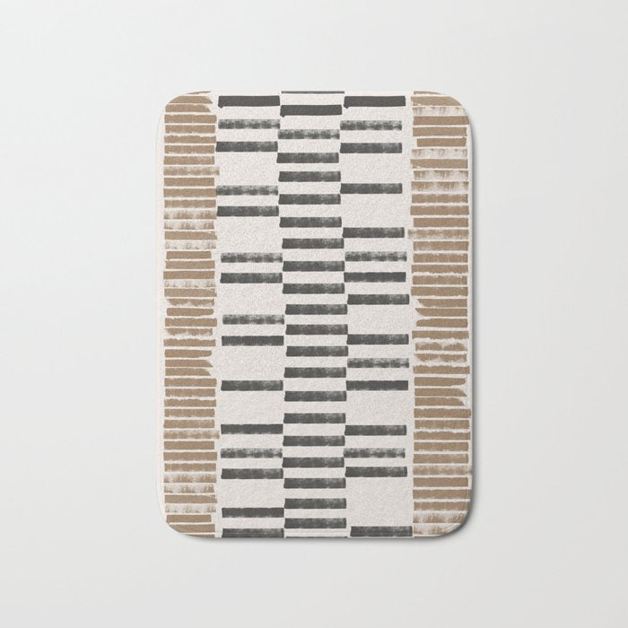 Rustic Organic Pattern Bath Mat Gallery Image 1