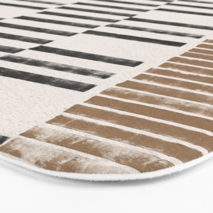 Rustic Organic Pattern Bath Mat Gallery Image 3