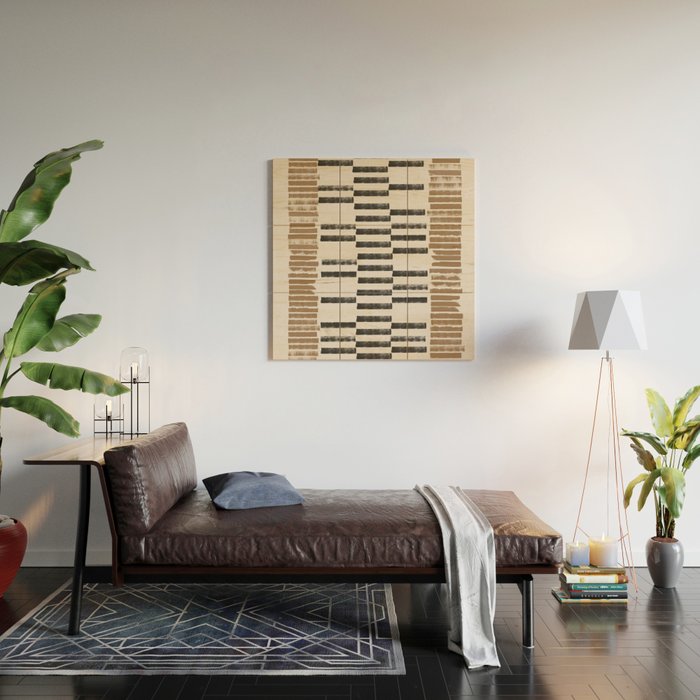 Rustic Organic Pattern Wood Wall Art Gallery Image 2