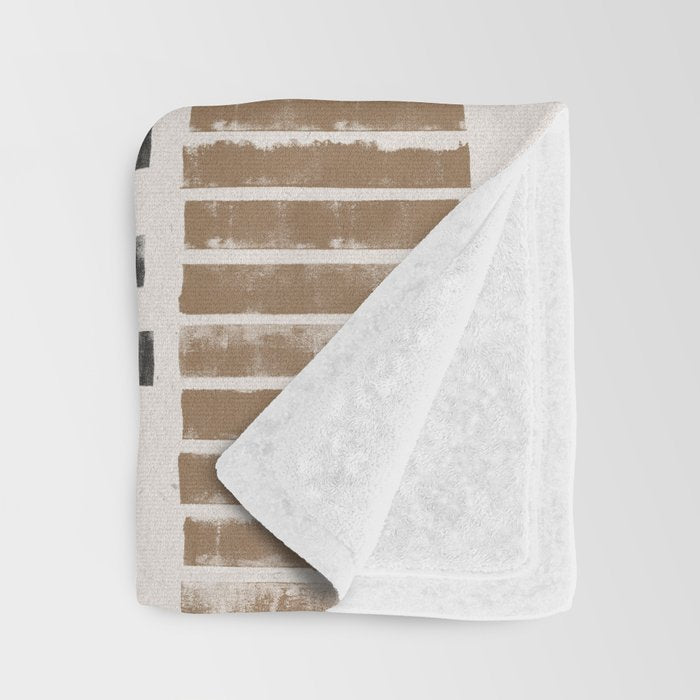 Rustic Organic Pattern Throw Blanket Gallery Image 3