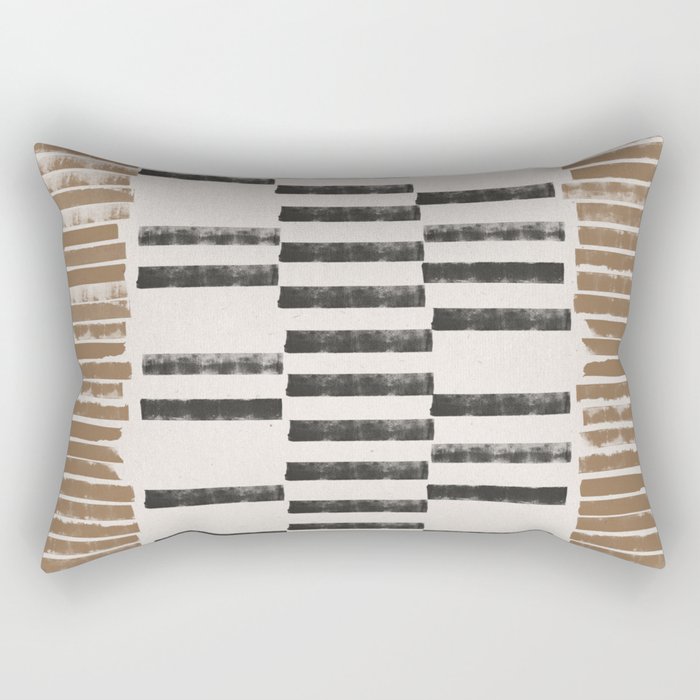 Rustic Organic Pattern Rectangular Pillow Gallery Image 1