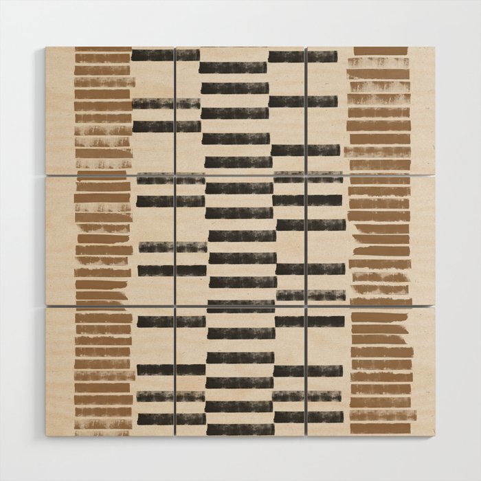 Rustic Organic Pattern Wood Wall Art Gallery Image 1