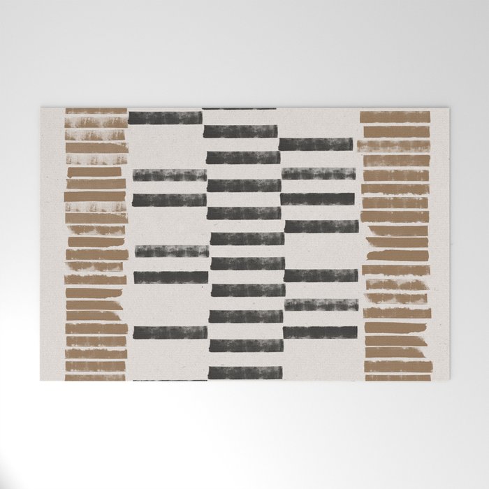 Rustic Organic Pattern Welcome Mat Gallery Image 1