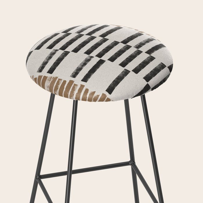 Rustic Organic Pattern Stool Gallery Image 2