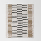 Rustic Organic Pattern Throw Blanket Gallery Image 2