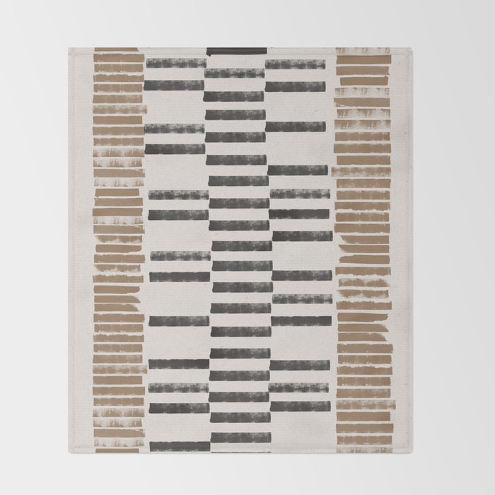 Rustic Organic Pattern Throw Blanket Gallery Image 2
