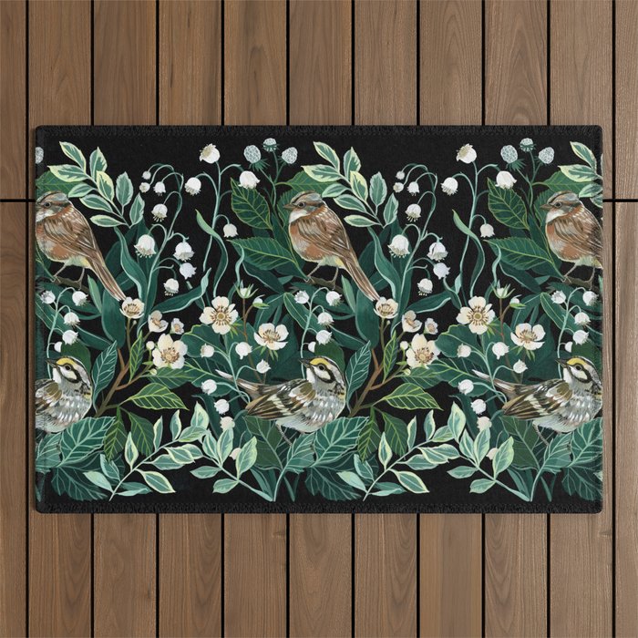 Lily of The Valley Outdoor Rug Gallery Image 1