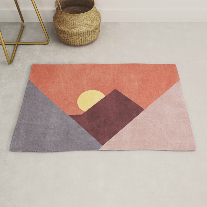 LANDSHAPES / Mountains - Sunset Rug Gallery Image 1