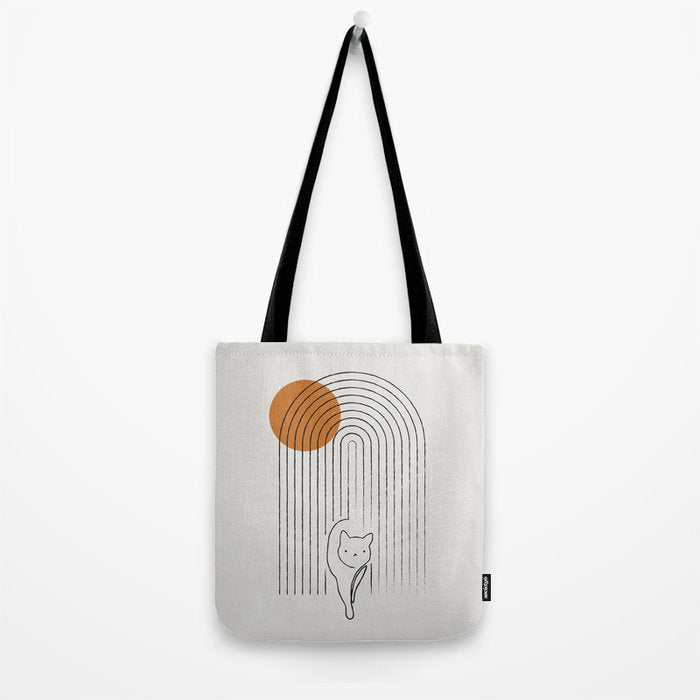 Cat Landscape 154 Tote Bag Gallery Image 2