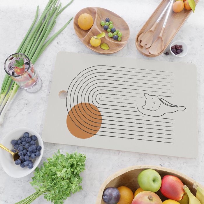 Cat Landscape 154 Cutting Board Gallery Image 2