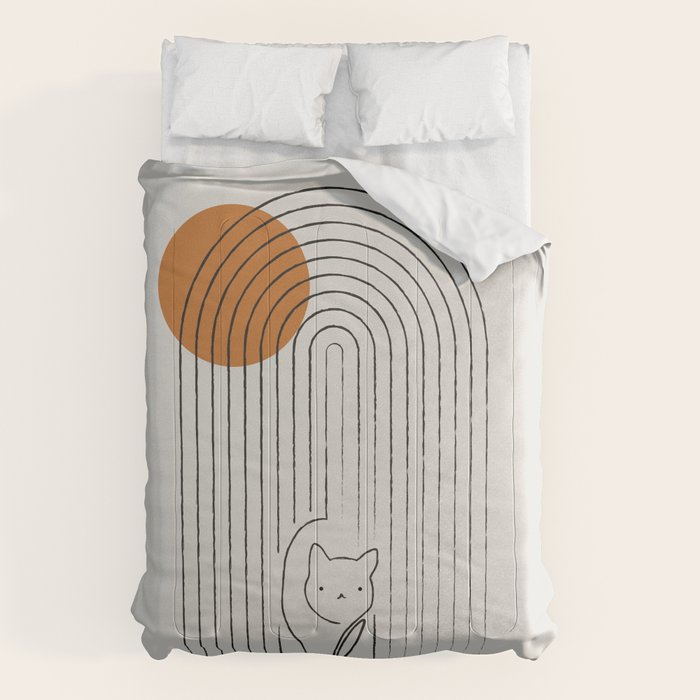 Cat Landscape 154 Comforter Gallery Image 1