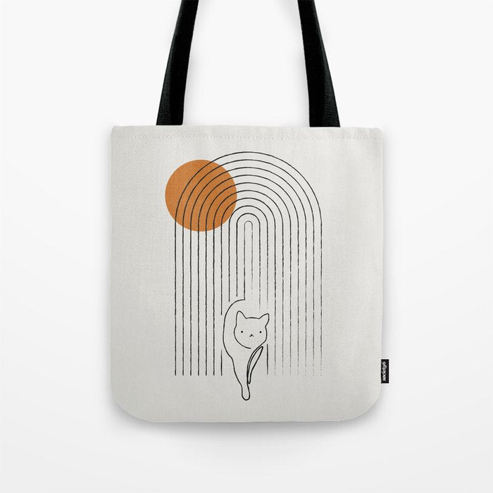 Cat Landscape 154 Tote Bag Gallery Image 1