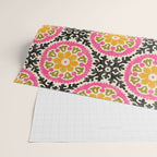 Folk Art Mandala - vintage pink, gold, and avocado green Wrapping Paper Gallery Image 2