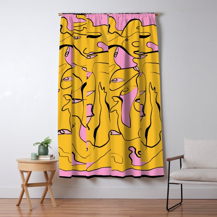 Abstract Figures 3 Window Curtain Gallery Image 5