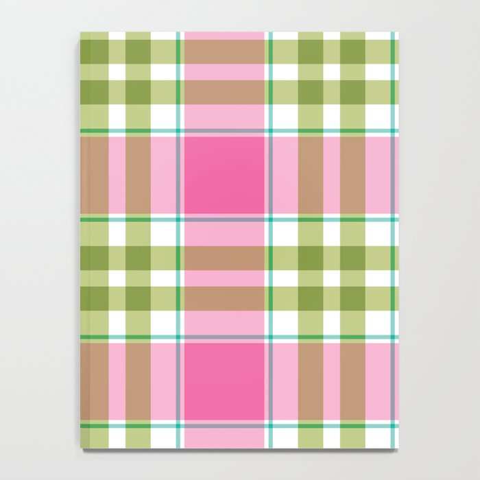 Pink Green Madras Plaid Notebook Gallery Image 4