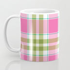 Pink Green Madras Plaid Coffee Mug Gallery Image 3