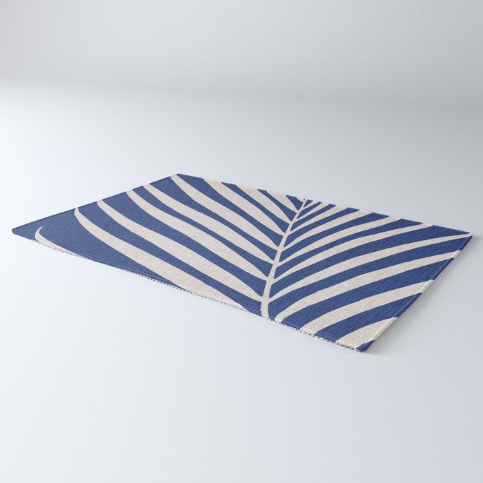 Indigo Palm Minimal Botanical Rug Gallery Image 3
