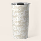 Zebras in tan Travel Mug Gallery Image 1