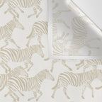 Zebras in tan Wall Tapestry Gallery Image 3