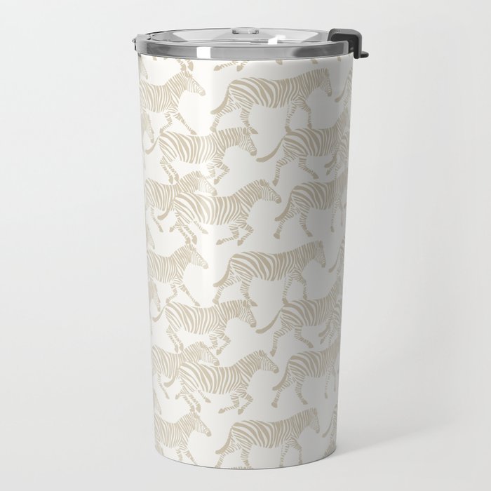 Zebras in tan Travel Mug Gallery Image 2