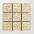 Zebras in tan Wood Wall Art Gallery Image 1