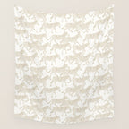 Zebras in tan Wall Tapestry Gallery Image 4