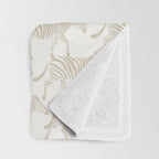 Zebras in tan Throw Blanket Gallery Image 3