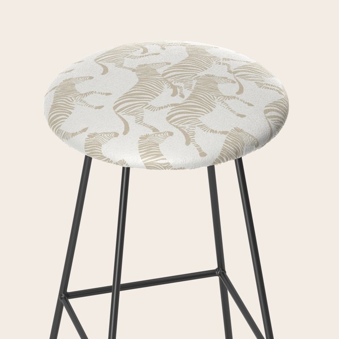 Zebras in tan Stool Gallery Image 2
