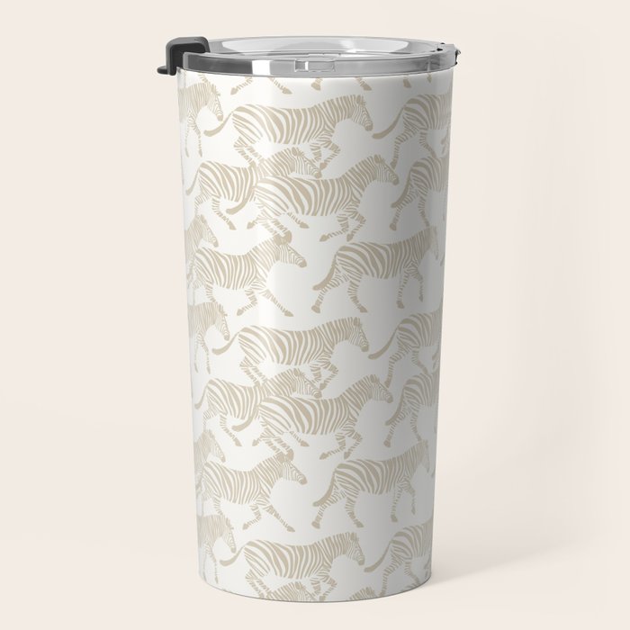 Zebras in tan Travel Mug Gallery Image 3