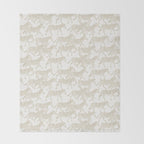 Zebras in tan Throw Blanket Gallery Image 2
