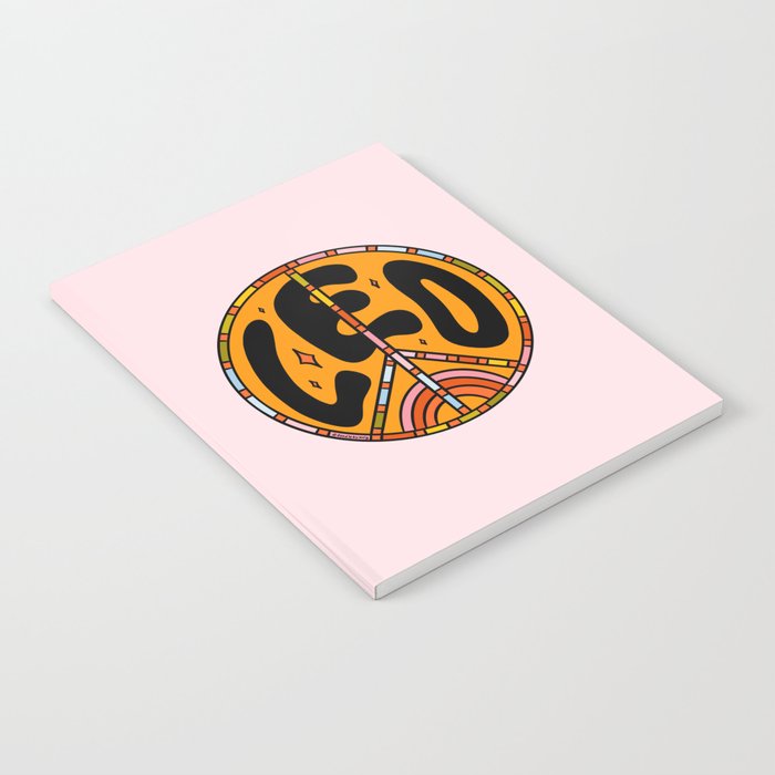 Leo Peace Sign Notebook Gallery Image 1