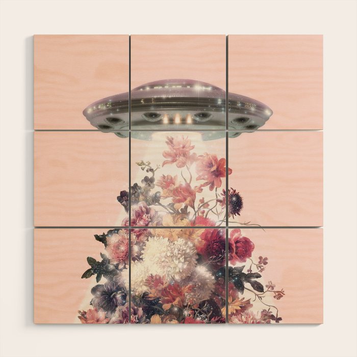 UFO Wood Wall Art Gallery Image 1