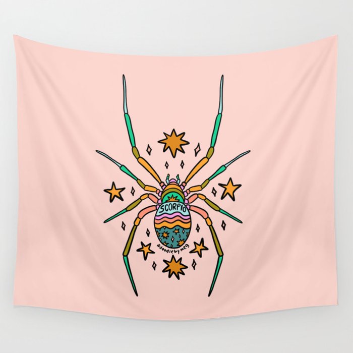 Scorpio Spider Wall Tapestry Gallery Image 1