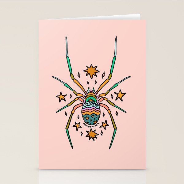 Scorpio Spider Stationery Card Gallery Image 1