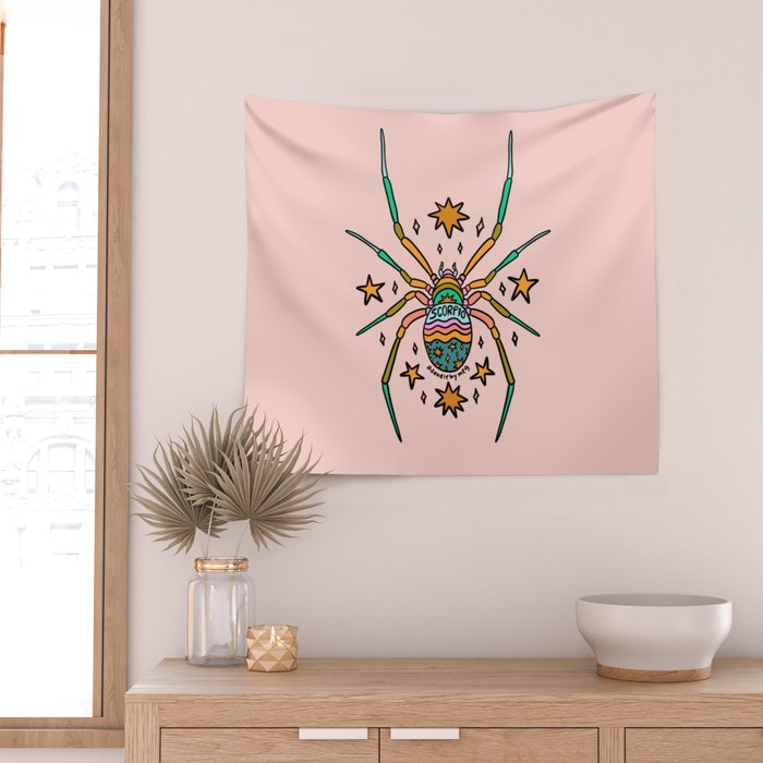 Scorpio Spider Wall Tapestry Gallery Image 2