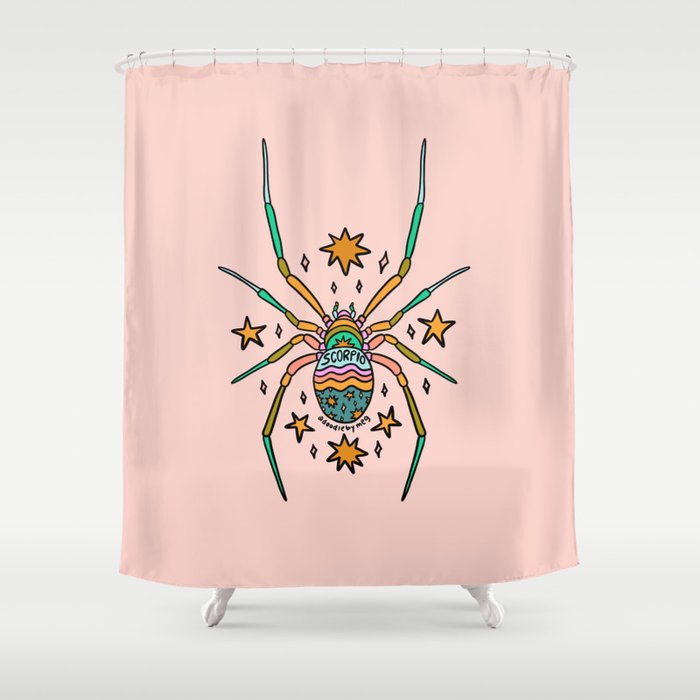 Scorpio Spider Shower Curtain Gallery Image 1