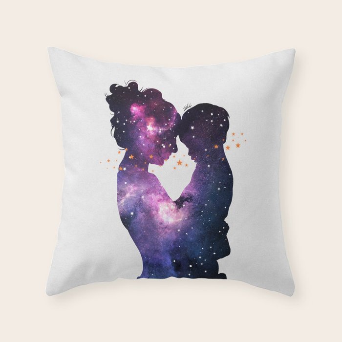 The first love. Throw Pillow Gallery Image 1