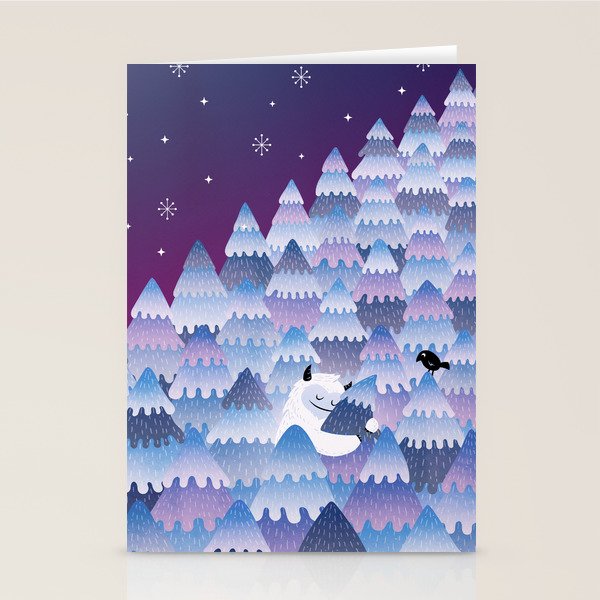 Tree Hugger (Night Version) Stationery Card Gallery Image 1