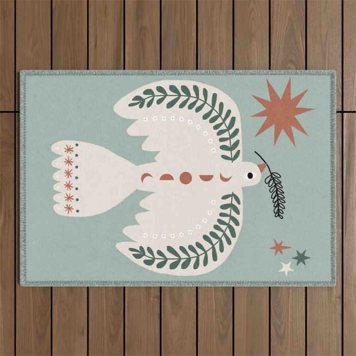 Peace Outdoor Rug Gallery Image 1