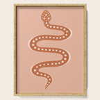 Minimal Snake - Coral & Pink Serving Tray Gallery Image 1