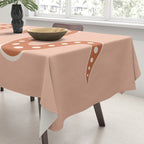 Minimal Snake - Coral & Pink Tablecloth Gallery Image 3