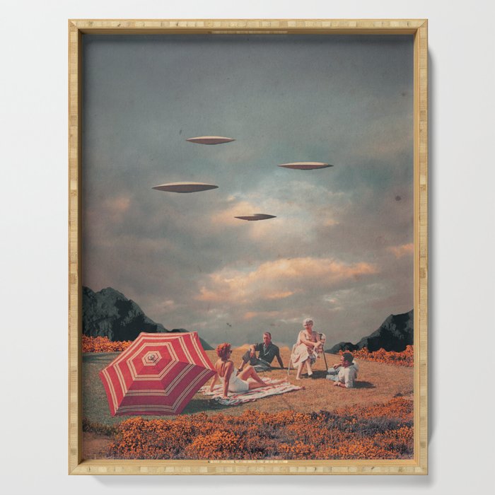 Pretend They Never Came Serving Tray Gallery Image 1