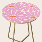 Big Daisy - Groovy Flower - Pink and Orange Side Table Gallery Image 2