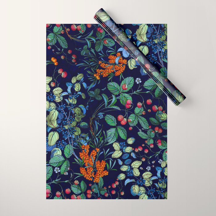 Midnight Harvest Wrapping Paper Gallery Image 1