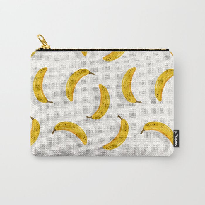 Banana Pattern - White Carry All Pouch Gallery Image 1